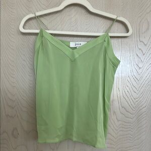 Joie silk camisole top in faded lime